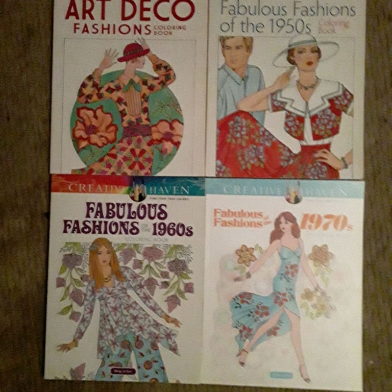 Creative Haven Fabulous Fashions of the 1960s Coloring Book