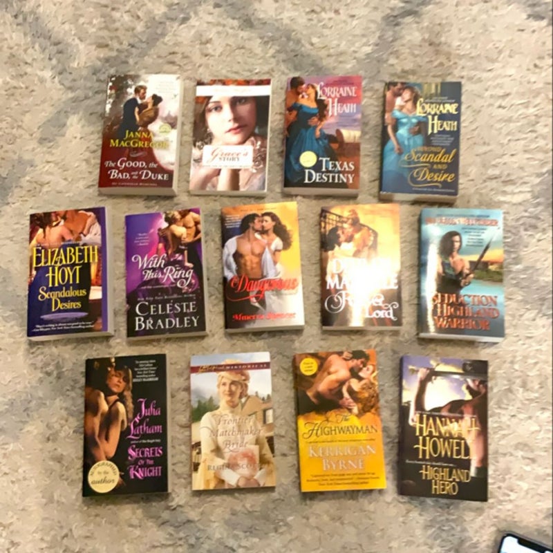 Lot of 11 Historical Romance Books