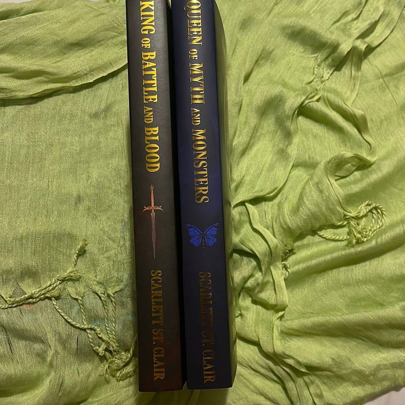 Bookish Box Special Edition Of King Of Battle And Blood & Queen Of Myth And Monsters
