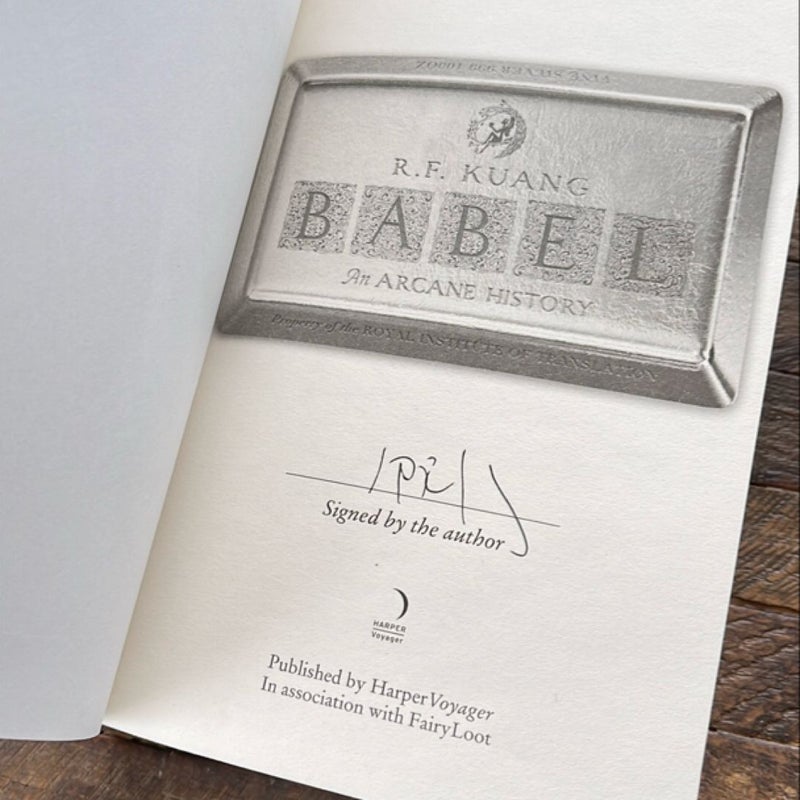 Babel - Signed Fairyloot Edition 