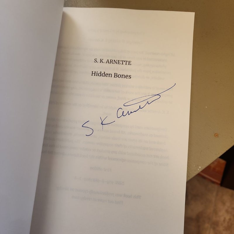 Hidden Bones **SIGNED**