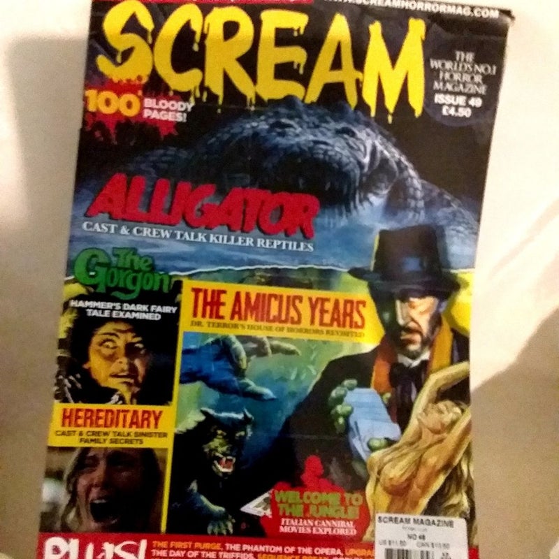 Scream Horror Magazine Edition 49 Like New