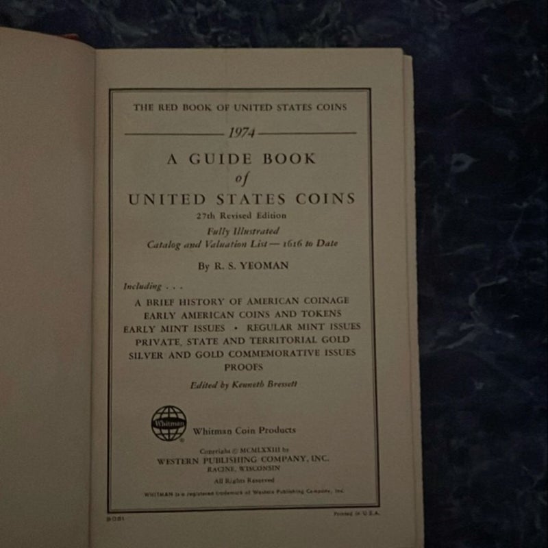 A Guide Book of United States Coins