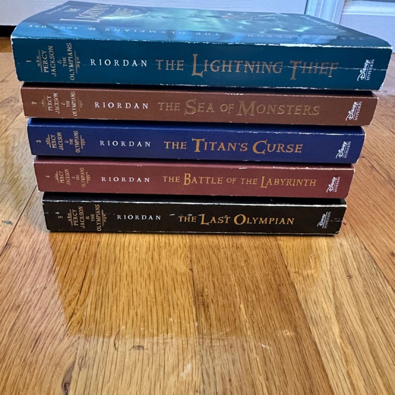 Disney Percy Jackson Series, Rare, Out of Print, First Editions