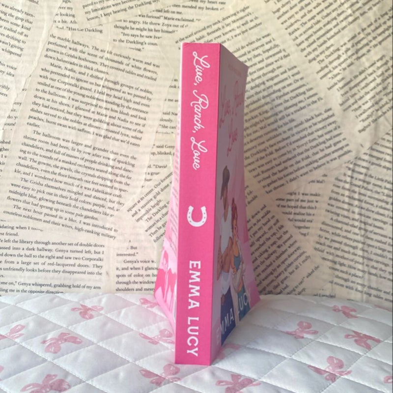 Live, Ranch, Love + handmade bookmark 