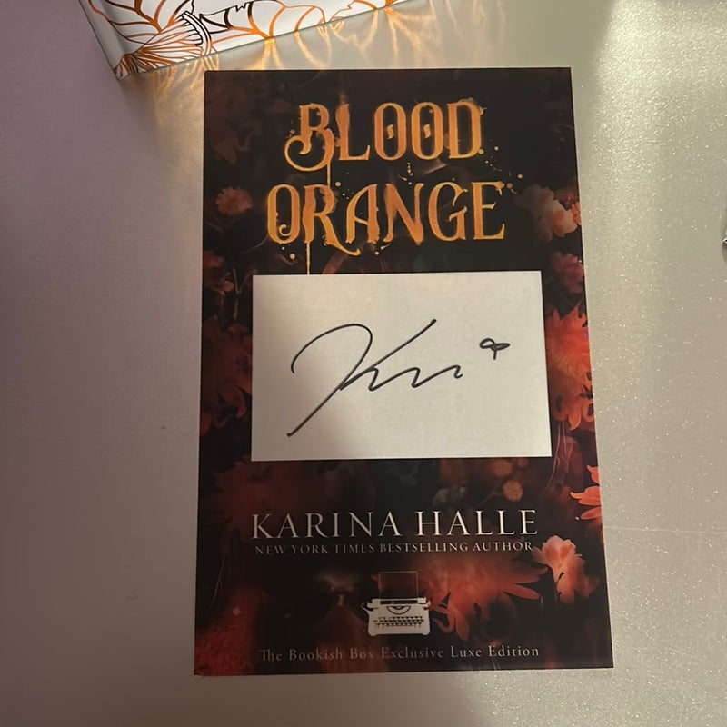 Bookish Box Blood Orange + Goodies by Karina Halle, Hardcover | Pangobooks