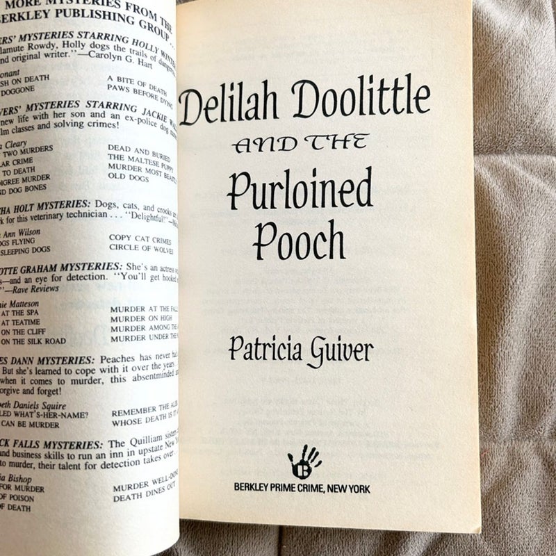 Delilah Doolittle and the Purloined Pooch 1631