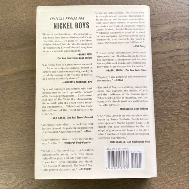 The Nickel Boys (Winner 2020 Pulitzer Prize for Fiction)