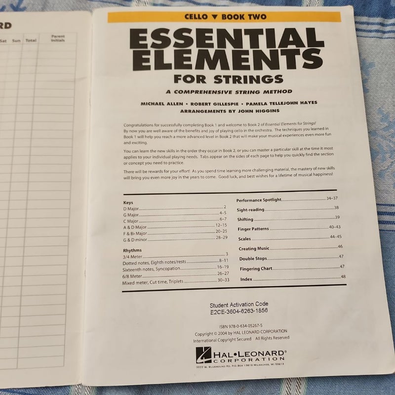 Essential Elements for Strings - Book 2 with EEi