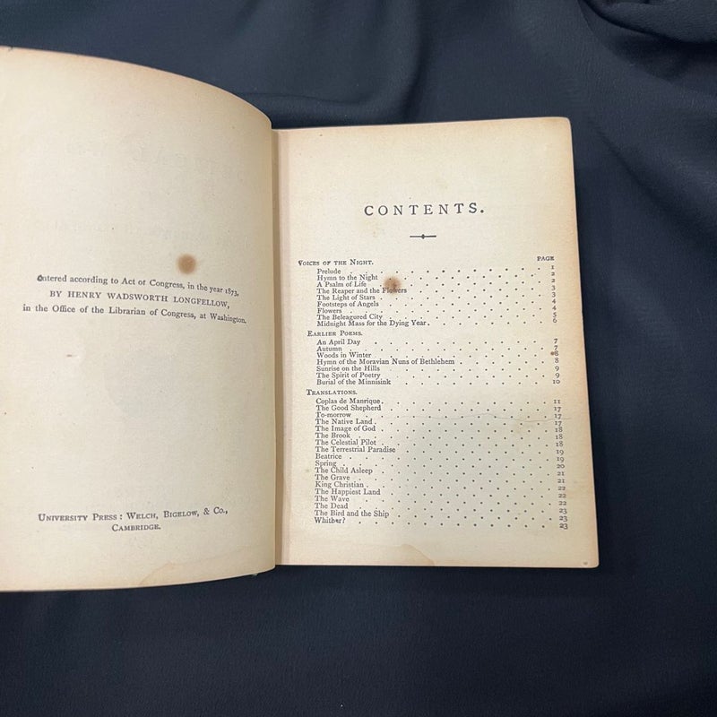 Longfellow’s Poetical Works (Antique 1873)