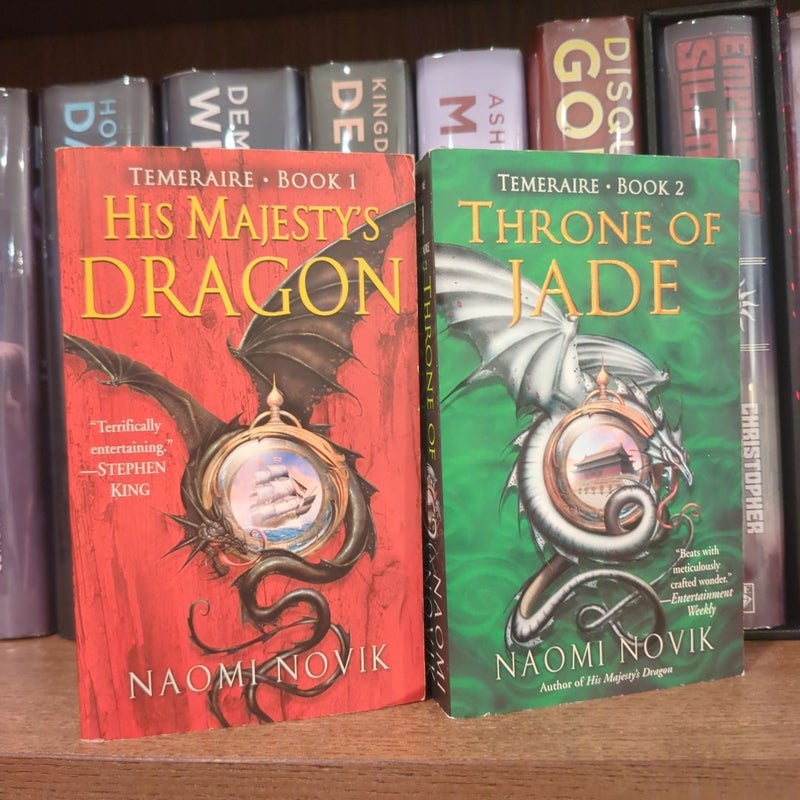 His Majesty's Dragon and throne of jade