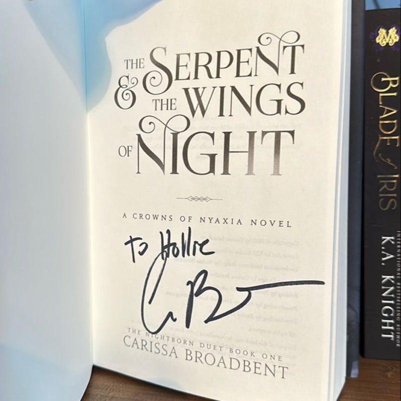 The Serpent and the Wings of Night -Out of Print Indie Edition - Signed