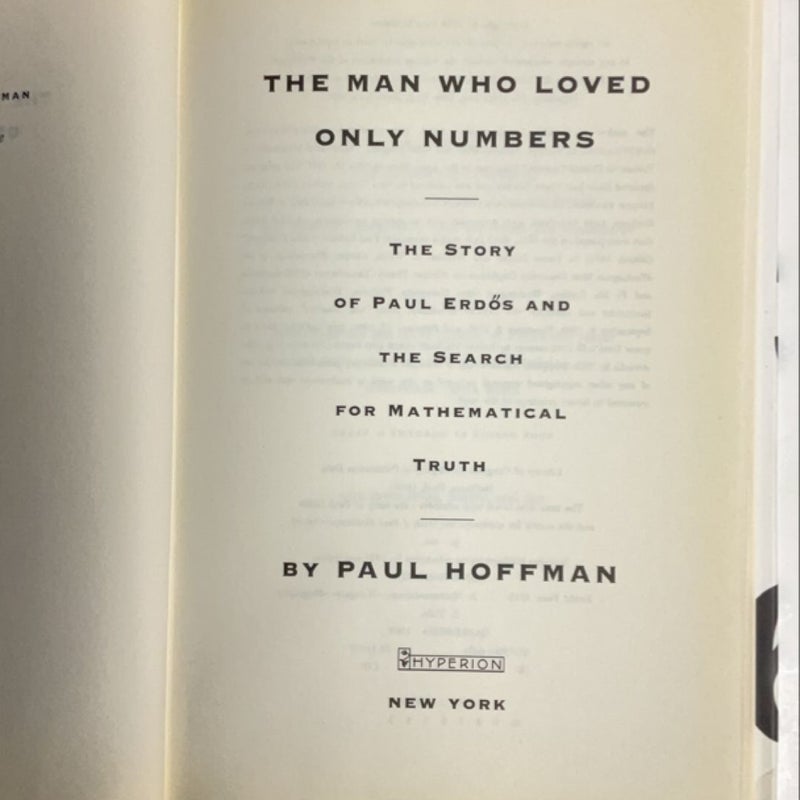 The Man Who Loved Only Numbers