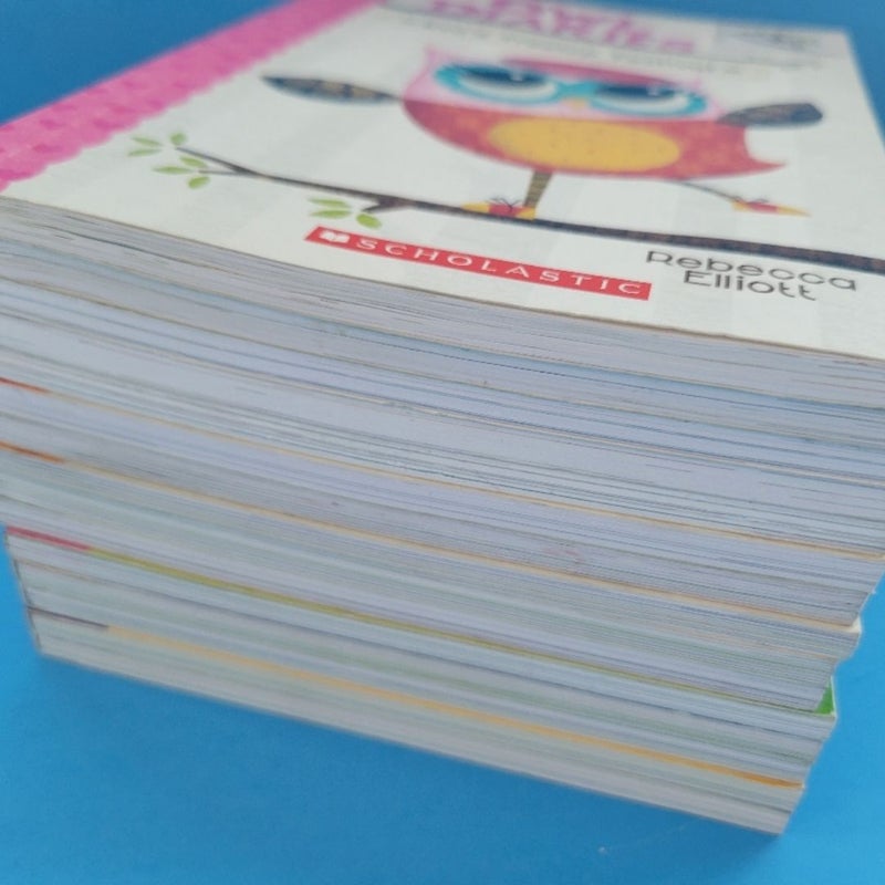 OWL & UNICORN DIARIES BOOK LOT OF 15 ALMOST FULL SET BY REBECCA ELLIOTT BRANCHES