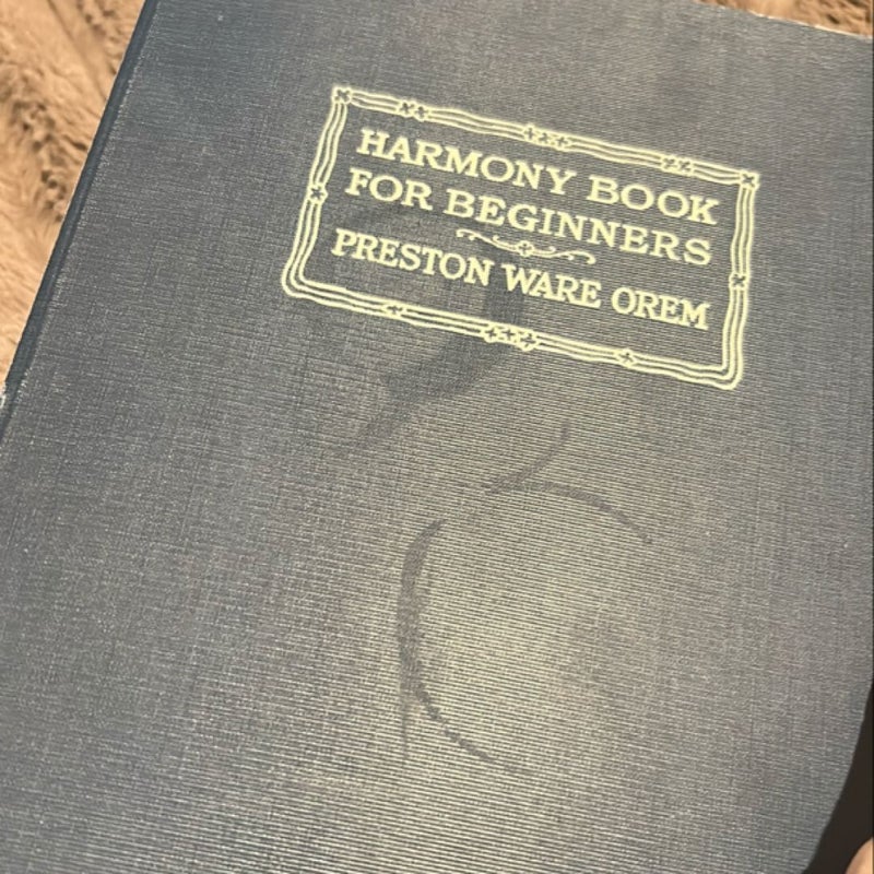 Harmony Book for Beginners