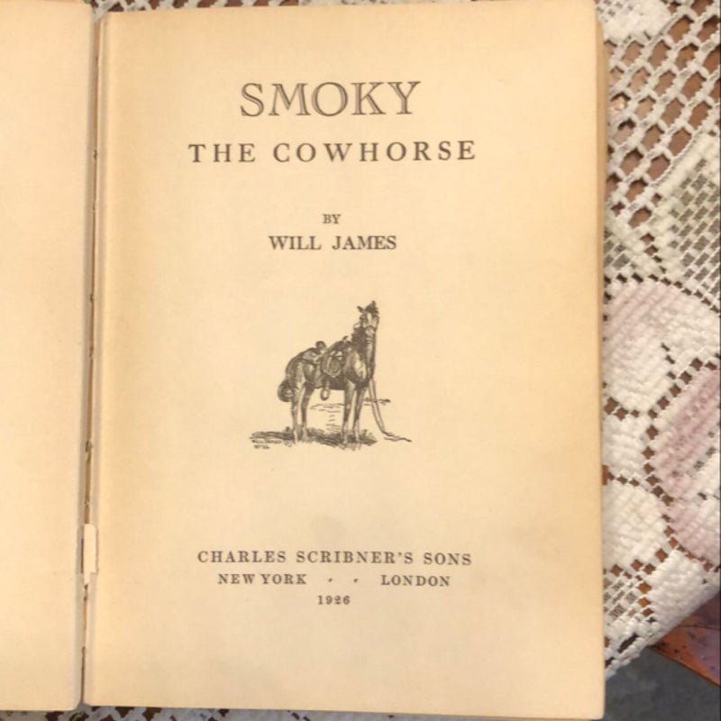 SMOKY by Will James 1st edition 