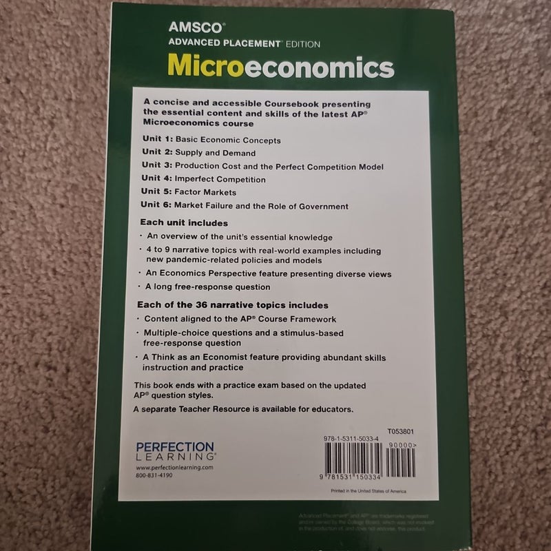 Advanced Placement Microeconomics