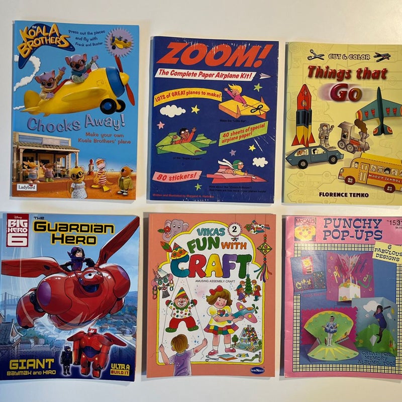 Lot of 6 Cut-out and Build Your Own Model Books for Children UNUSED