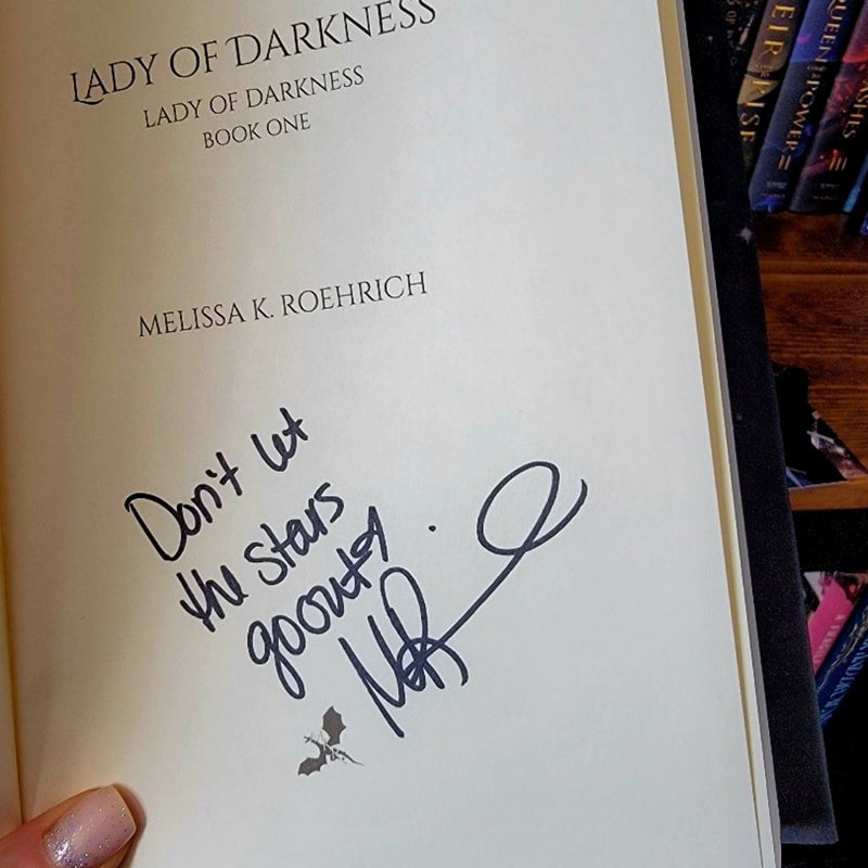 Indie Signed First Edition Lady of Darkness 