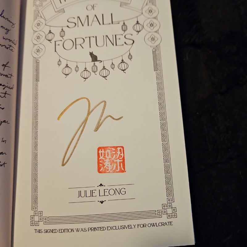 The Teller of Smaller Fortunes