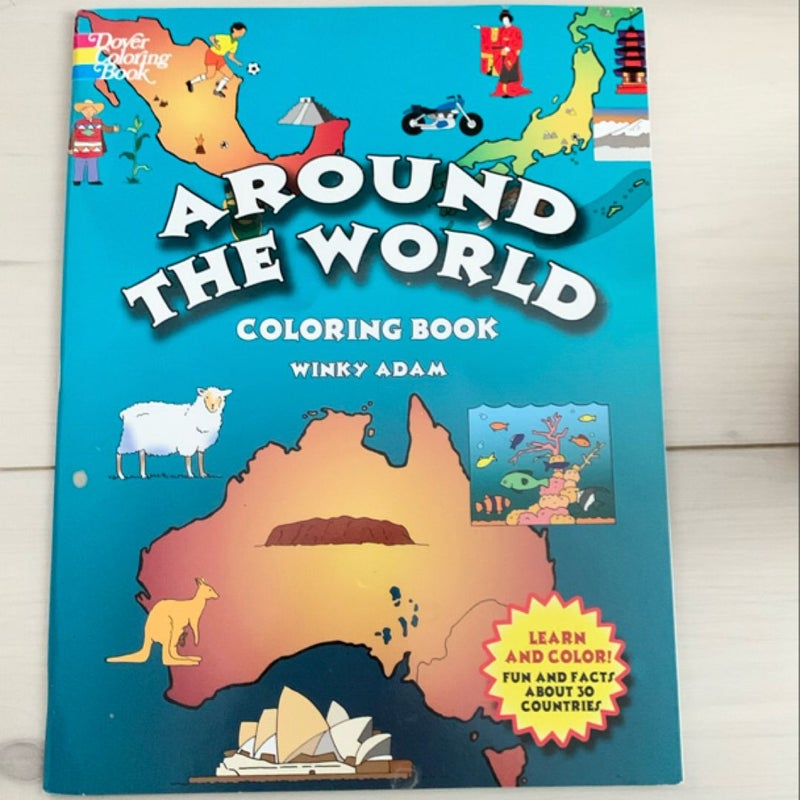 Around the World Coloring Book