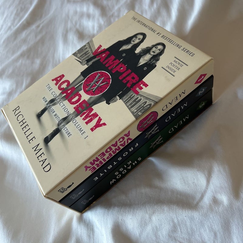 Vampire Academy Box Set 1-3 (Vampire Academy (Movie Tie-In Cover); Frostbite; Shadow Kiss)