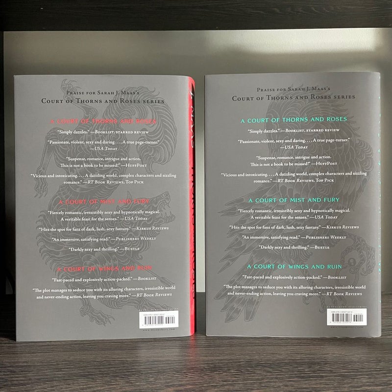 DUST JACKETS ONLY : A Court of Thorns and Roses Dust Jacket Set