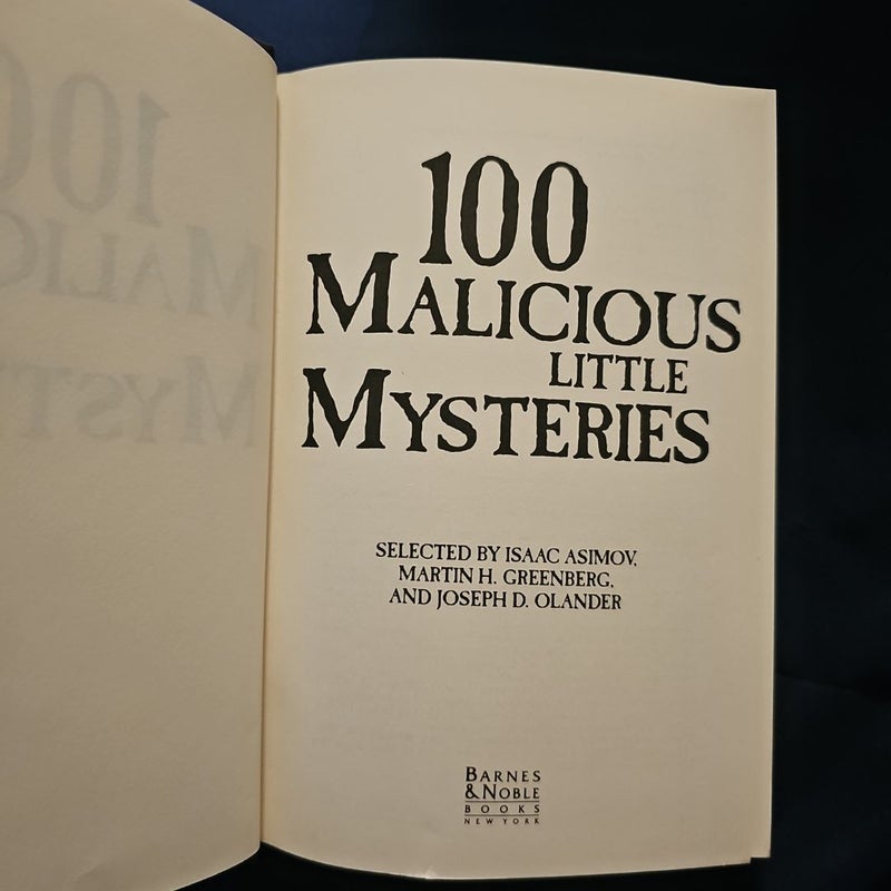 100 Malicious Little Mysteries