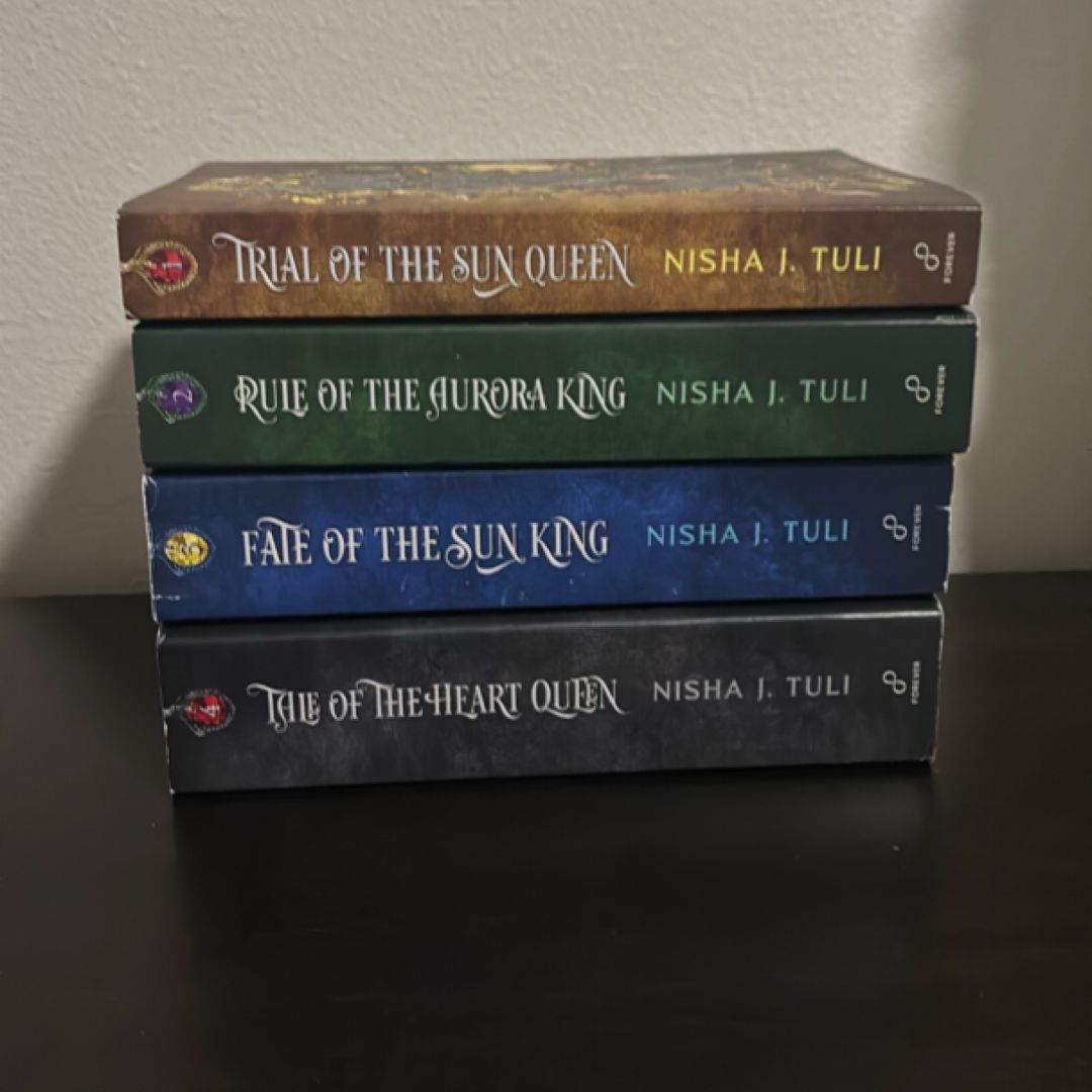 Artefacts of Ouranos Series 4 Books Collection Set By Nisha J. Tuli (Trial of the Sun Queen, Rule of the Aurora King, Fate of the Sun King & Tale of the Heart Queen)