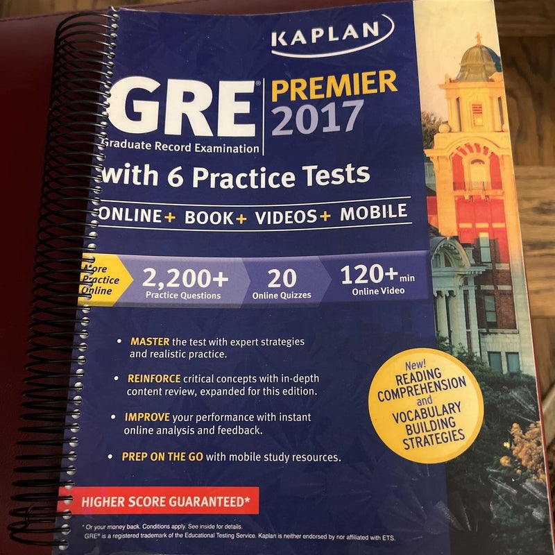 GRE Premier 2017 with 6 Practice Tests