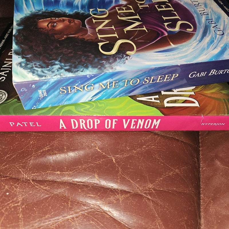 Mythology ya fantasy arc advance reader copy bundle sing me to sleep a drop of venom