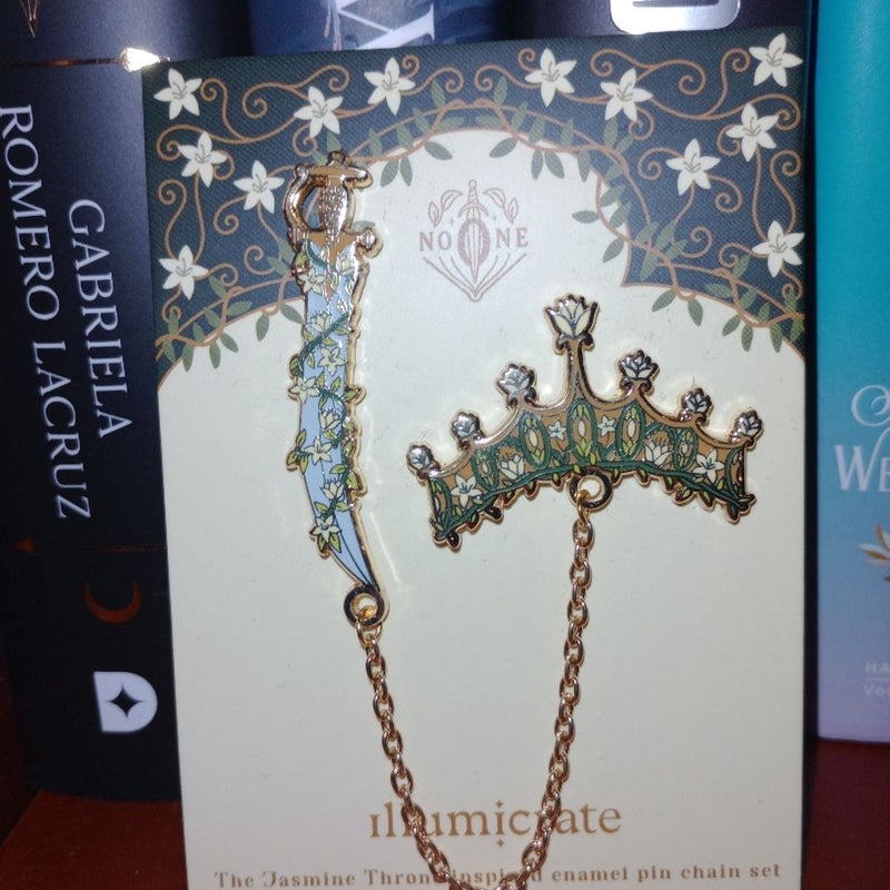 The Jasmin Throne Chain Pin Set (Illumicrate)
