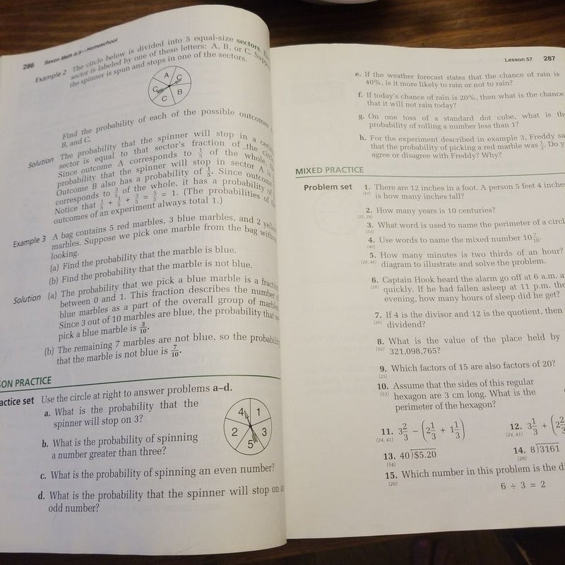 Saxon Math 6/5 Homeschool