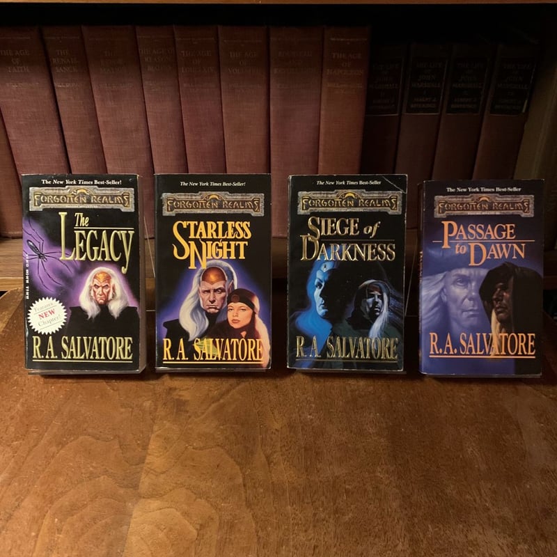 R. A. Salvatore Collection: 4 Complete Forgotten Realms Series: Dark ...