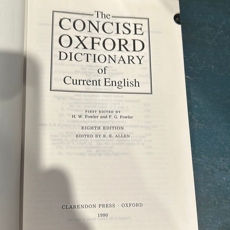 The Concise Oxford Dictionary