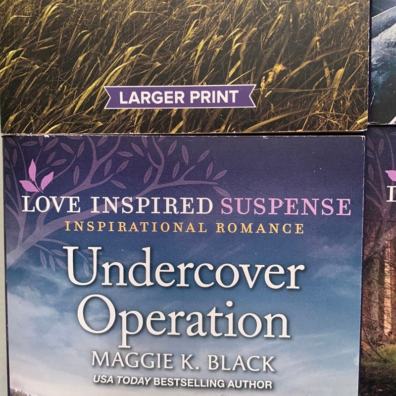Harlequin Love Inspired Suspense, 6 books, larger print