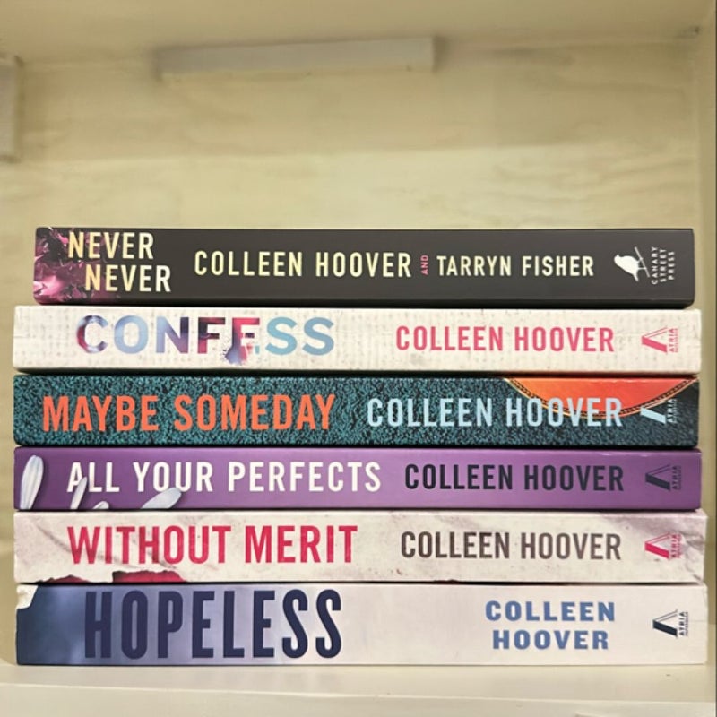 6 Colleen Hoover books 