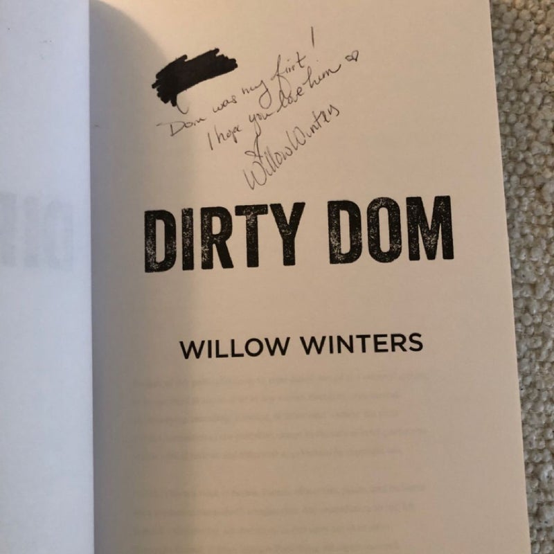 Dirty Dom - Signed Copy