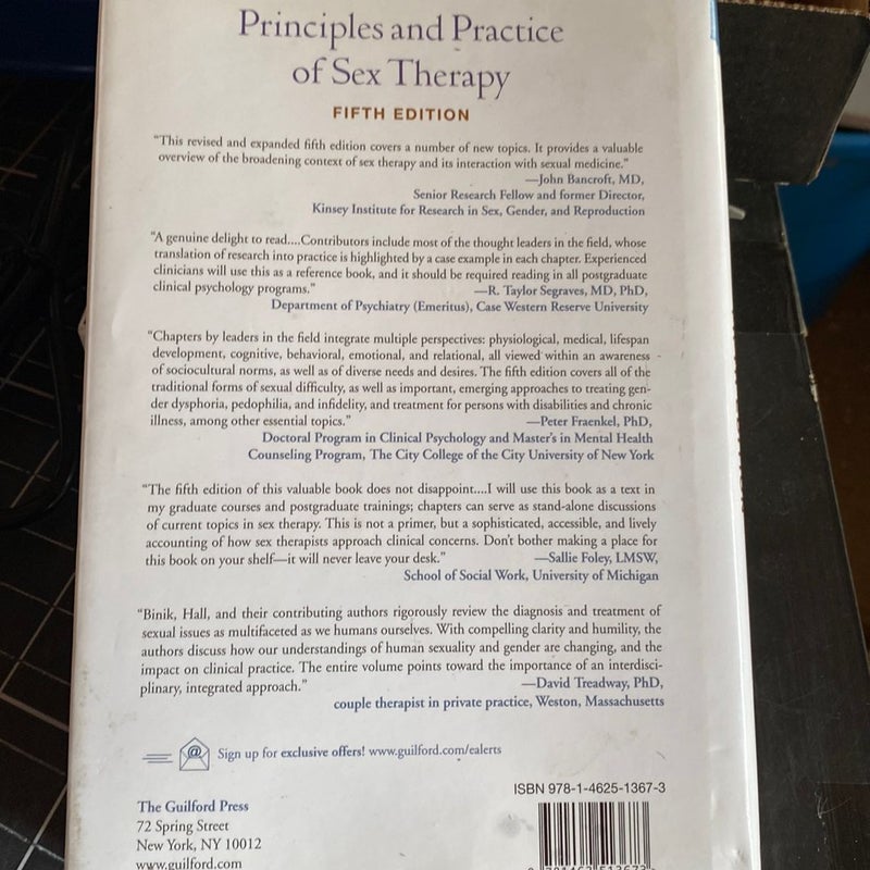 Principles and Practice of Sex Therapy, Fifth Edition