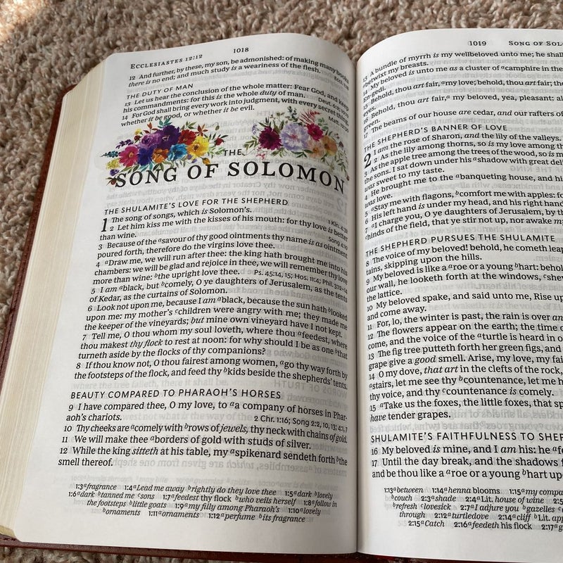 KJV Single Column Large Print Personal Size Reference Bible