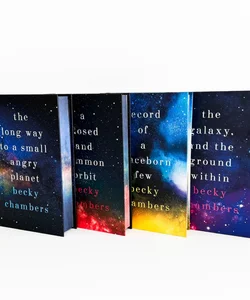 Wayfarers The Long Way to a Small Angry Planet, A Closed and Common Orbit, Record of a Spaceborn Few, The Galaxy and the Ground Within (SIGNED Illumicrate Exclusive Editions)