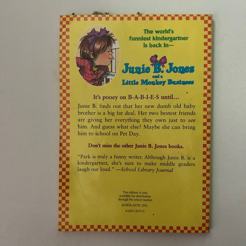 Junie B. Jones and a Little Monkey Business