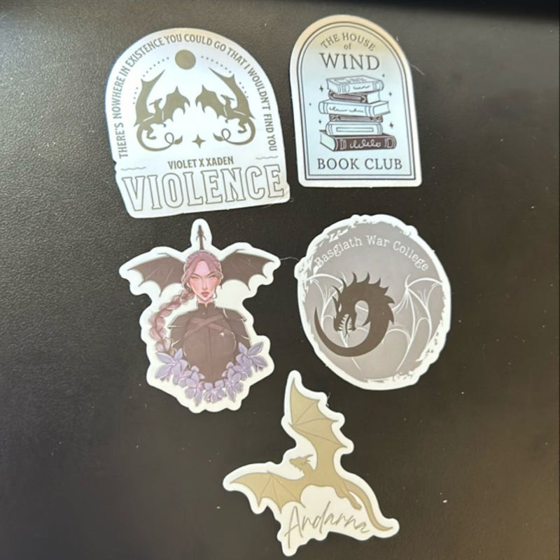 Fourth Wing Sticker Bundle