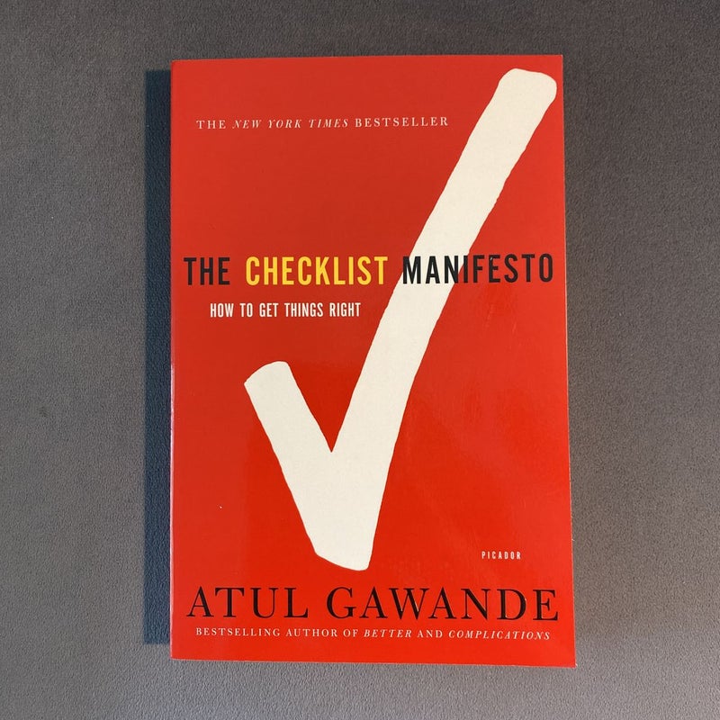 The Checklist Manifesto