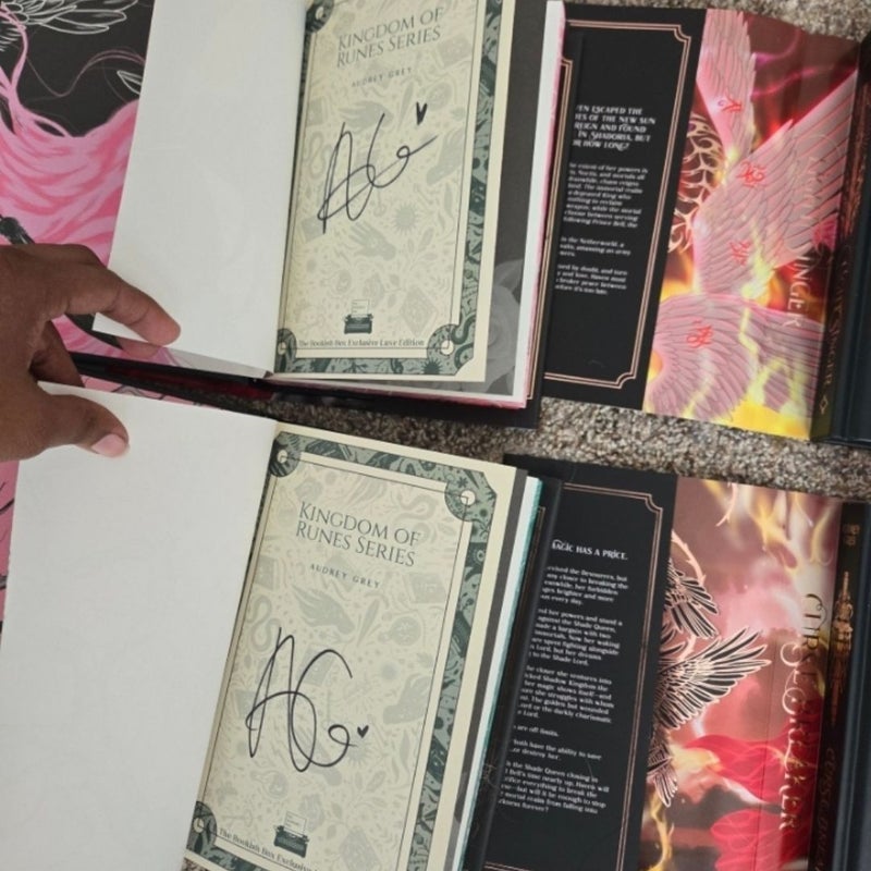 Signed bookish box lux kingdom of runes Audrey grey booktok exclusive fantasy