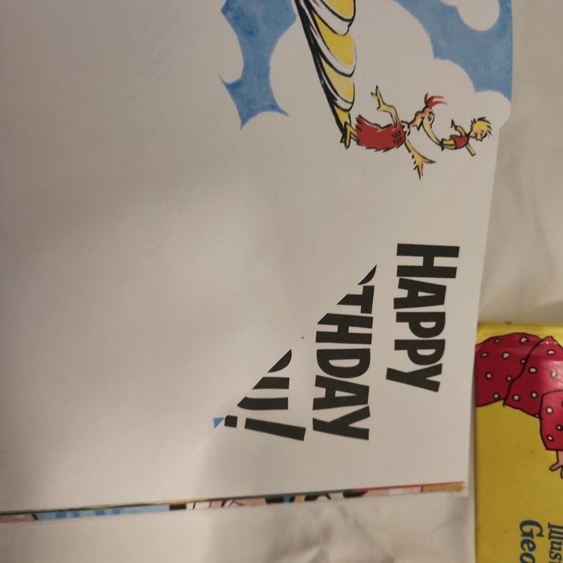 Lot of 6. Horton Hatches the Egg. Happy Birthday to you. Wacky Wednesday. Hop on Pop. Oh, The Thinks you Can Think. And, for To Think That I Saw It On Mulberry Street.