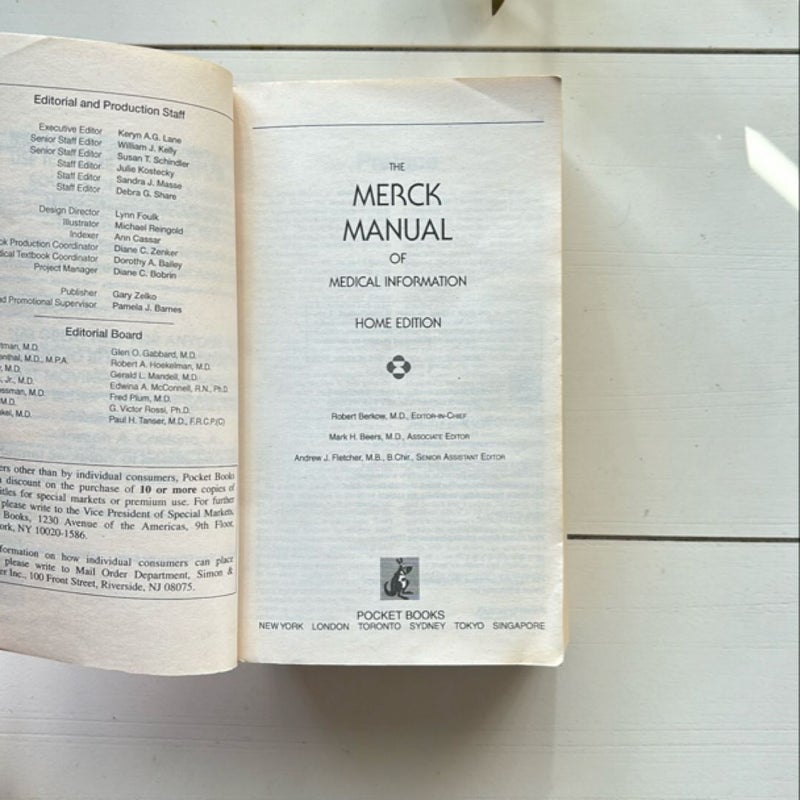 The Merck Manual of Medical Information 