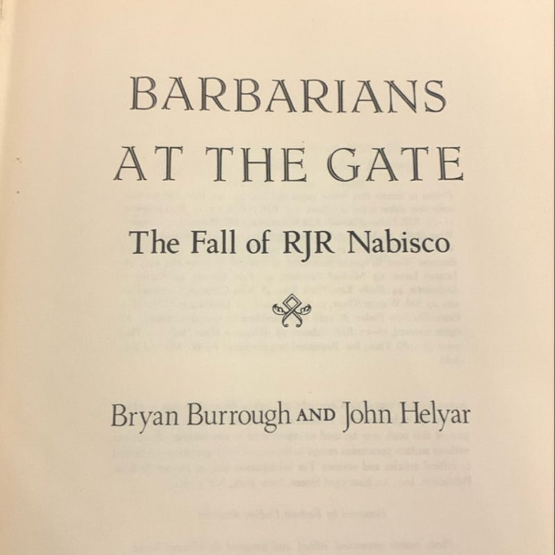 Barbarians at the Gate