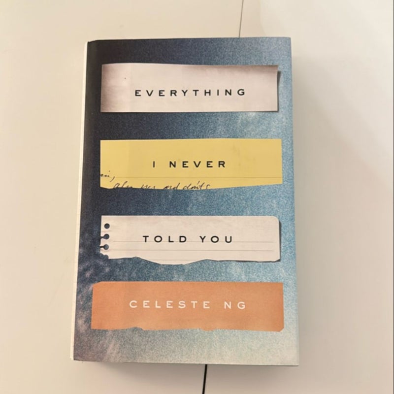 Everything I Never Told You signed copy