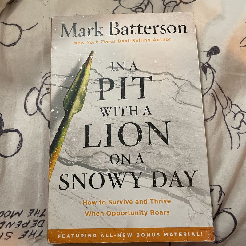 In a Pit with a Lion on a Snowy Day